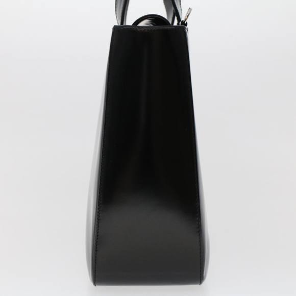 GUCCI Interlocking Hand Bag Patent leather Black 000.1013.0504 Auth fm2490 - Picture 3 of 16